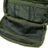 Open Condor 3-Day Assault Backpack 50L to reveal multiple mesh zippered and pocket compartments inside.