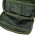 Open Condor 3-Day Assault Backpack 50L to reveal multiple mesh zippered and pocket compartments inside.