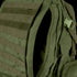 Close-up of the Condor 3-Day Assault Backpack 50L, featuring green exterior MOLLE webbing and a partially unzipped main compartment.