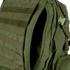 Close-up of the Condor 3-Day Assault Backpack 50L, featuring green exterior MOLLE webbing and a partially unzipped main compartment.