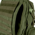 Close-up of the Condor 3-Day Assault Backpack 50L, featuring green exterior MOLLE webbing and a partially unzipped main compartment.