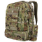 The Condor 3-Day Assault Backpack 50L in Scorpion OCP features military-style camouflage, multiple zippered compartments, MOLLE webbing, and padded shoulder straps.