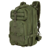 The Condor Compact Assault Backpack 24L is a green tactical pack featuring multiple zippered compartments, adjustable straps, and front and side MOLLE webbing—ideal for military or first responder use.
