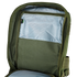 The Condor Compact Assault Backpack 24L opens to reveal a spacious main compartment with an inner zippered mesh pocket and light blue lining—perfect for organizing military or first responder gear.
