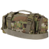 The Condor Deployment Bag 6.5L in Scorpion OCP features a camouflage pattern, multiple zippers, buckles, and an adjustable strap, shown against a white background.