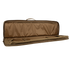 The Condor 36 Single Rifle Case is a spacious, rectangular brown soft case with a handle, empty interior, and side compartments—perfect for military gear—shown against a white background.