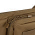 Close-up of the Condor 42" Single Rifle Case in brown, featuring two plastic zippers joined together and showcasing detailed stitching and fabric texture.