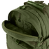 Condor Medium Assault Backpack 30L in olive green features a main compartment with multiple inner pockets and organized storage sections.