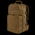 The Condor Medium Assault Backpack 30L is a tan tactical pack with multiple compartments, MOLLE webbing, adjustable straps, and a padded handle—ideal for military or bushcraft use in tough outdoor conditions.