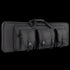 The Condor 36 Single Rifle Case, in black, features three front pouches, zipper closures, and carrying handles—perfect for law enforcement or first responders seeking secure gear transport.