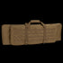 The Condor 36 Single Rifle Case in tan features webbing, handles, buckles, and an exterior zippered pocket—perfect for military or first responders—shown on a plain background.