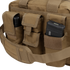 A close-up of the Condor Tactical Response Bag 8L in tan, featuring three external pouches each holding a black magazine—perfect gear for first responders and law enforcement.