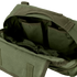 The Condor Utility Shoulder Bag 7L is a green fabric bag with an open zipper, revealing several internal compartments and mesh pockets.