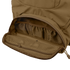 A close-up of the Condor Urban Go Backpack 33L showcases its open brown pocket with mesh organizer compartments and a zippered mesh pouch inside.