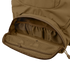 A close-up of the Condor Urban Go Backpack 33L showcases its open brown pocket with mesh organizer compartments and a zippered mesh pouch inside.