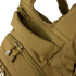 Close-up of the Condor Urban Go Backpack 33L in Scorpion OCP, highlighting multiple zippered compartments and sturdy stitching.