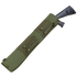 A Condor Shotgun Scabbard in olive green, featuring multiple pockets and snap closures, partially encloses the shotgun for tactical carrying.