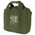 The Condor Pistol Case is an olive green soft-sided bag with dual handles, zipper closure, and a transparent plastic ID window on the front.