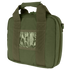 The Condor Pistol Case is an olive green soft-sided bag with dual handles, zipper closure, and a transparent plastic ID window on the front.
