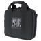 The Condor Pistol Case is a black soft-sided case with double handles, zipper closure, and a clear front ID window—designed for law enforcement or military use.