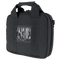 The Condor Pistol Case is a black soft-sided case with double handles, zipper closure, and a clear front ID window—designed for law enforcement or military use.