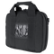 The Condor Pistol Case is a black soft-sided case with double handles, zipper closure, and a clear front ID window—designed for law enforcement or military use.