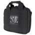 The Condor Pistol Case is a black soft-sided case with double handles, zipper closure, and a clear front ID window—designed for law enforcement or military use.