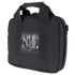 The Condor Pistol Case is a black soft-sided case with double handles, zipper closure, and a clear front ID window—designed for law enforcement or military use.