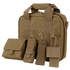 The Condor Pistol Case is a tan tactical bag featuring multiple compartments, external pouches, and attachment straps—ideal for securely carrying firearms and gear. Displayed on a plain background.
