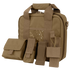 The Condor Pistol Case is a tan tactical bag featuring multiple compartments, external pouches, and attachment straps—ideal for securely carrying firearms and gear. Displayed on a plain background.