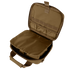 The Condor Pistol Case, shown top-down, is an open brown tactical bag with inner pockets, elastic loops, and a padded compartment—perfect for first responders or military use.