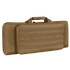 The Condor 28 Single Rifle Case is a tan, rectangular tactical case with a handle, front MOLLE webbing, and zippered compartments—perfect for EDC or military use.
