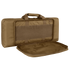 The Condor 28 Single Rifle Case is a brown, rectangular padded case with a handle and an open zippered front compartment—perfect for Bushcraft essentials or EDC gear.