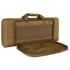 The Condor 28 Single Rifle Case is a brown, rectangular padded case with a handle and an open zippered front compartment—perfect for Bushcraft essentials or EDC gear.