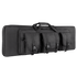 The Condor 42 Double Rifle Case, shown in black with three external pouches, two handles, and buckle closures, is ideal for EDC or range trips—featured here against a white background.