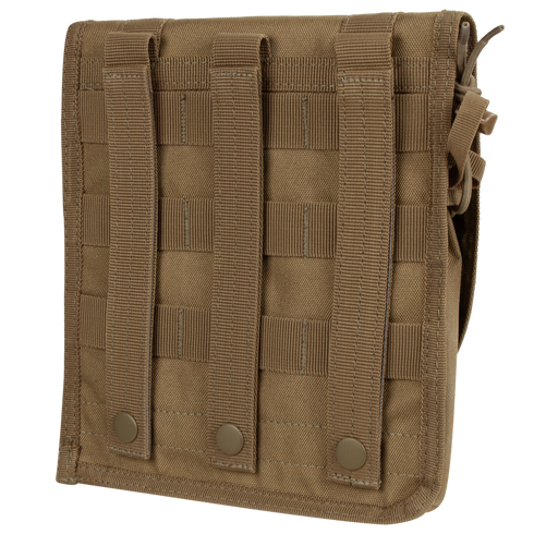 The Condor 42 Double Rifle Case features MOLLE webbing and snap-button straps for secure attachment, making it ideal for law enforcement or transporting essential EDC gear and accessories.
