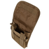 Angled top view of the Condor 36" Double Rifle Case in tan, featuring multiple compartments and Velcro closures.
