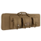 The Condor 42 Double Rifle Case is a tan, rectangular case with three front pouches, buckles, and a carrying handle—perfect for law enforcement or EDC enthusiasts needing organized and reliable gear storage.