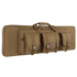 The Condor 42 Double Rifle Case is a tan, rectangular case with three front pouches, buckles, and a carrying handle—perfect for law enforcement or EDC enthusiasts needing organized and reliable gear storage.