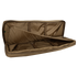 The Condor 42 Double Rifle Case features a brown, soft-sided design with padded interior compartments and securing straps—ideal for military and law enforcement professionals.