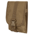 The Condor 36" Double Rifle Case is a tan tactical case with a flap closure, secured by a plastic buckle and vertical strap, made from durable fabric.