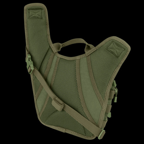 The Condor EDC Bag features an olive green design with adjustable straps and a top handle, offering secure and comfortable carry.