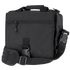 The Condor E & E Bag 9L is a black messenger bag featuring a zippered front pocket, buckle closure, adjustable shoulder strap, and top handle—ideal for law enforcement or transporting gear to the range.