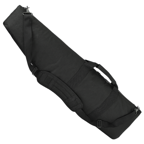 The Condor 38" Rifle Case, a black padded carrying case with a shoulder strap and handles, is designed for transporting long items and is shown against a white background.
