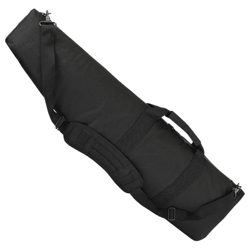 The Condor 38" Rifle Case, a black padded carrying case with a shoulder strap and handles, is designed for transporting long items and is shown against a white background.
