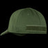 Side view of the Condor Flex Team Cap, a green baseball cap with a Velcro patch on the back and a stretchable sweatband for comfort.
