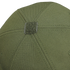 Close-up of the top of the Condor Flex Tactical Cap - MultiCam, highlighting stitching details and a fabric-covered center button, commonly worn by law enforcement or first responders.