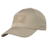 The Condor Flex Tactical Cap features a beige design, curved brim, and front Velcro patch area—perfect for bushcraft or shooting range outings.