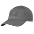 The Condor Flex Tactical Cap is a gray textured cap with a curved brim and front patch, perfect for EDC enthusiasts or first responders seeking comfort and utility.