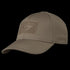The Condor Flex Tactical Cap is a khaki-brown baseball cap with a curved brim and front Velcro patch, featuring visible stitching—perfect for EDC or range days.